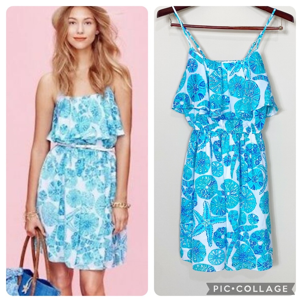 Lilly Pulitzer Target Flounce Dress Sea Urchin for You Sleeveless Small